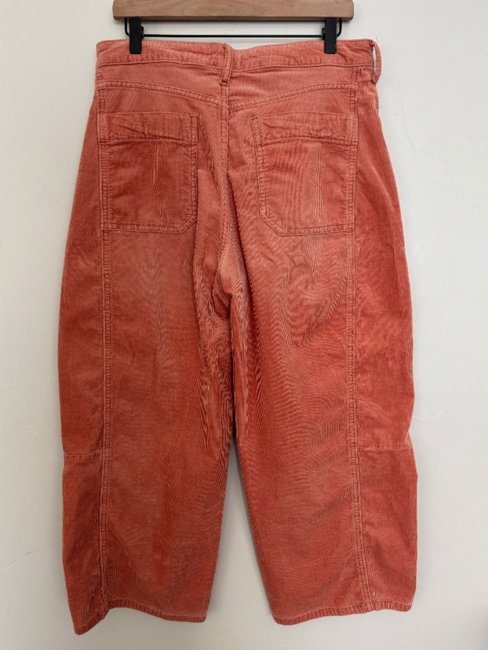 Pilcro The Kenna Mid Rise‎ Heritage Barrel Jeans Corduroy Peach Pants Size 30 - Picture 8 of 13